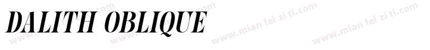 Dalith Oblique字体转换